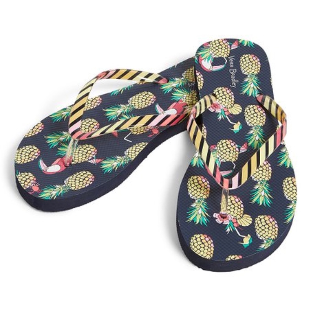NWT Vera Bradley Toucan Party Flip Flops